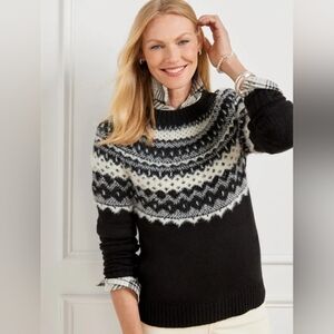 NWT Talbots size SP fair isle sweater
